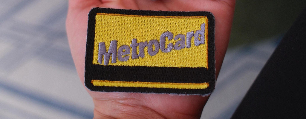 Mini Yellow NYC Transit Card Embroidered Patch