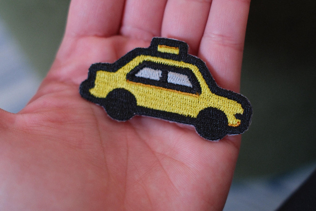 Mini NYC Taxi Cab Embroidered Patch