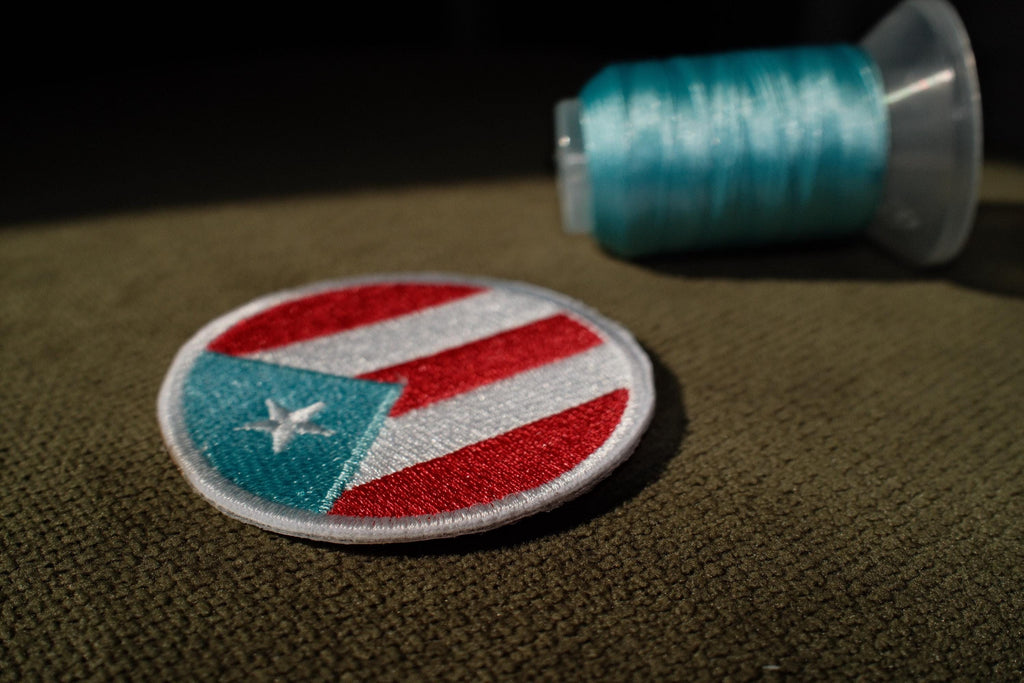 Puerto Rican Flag Embroidered Patch Iron-On