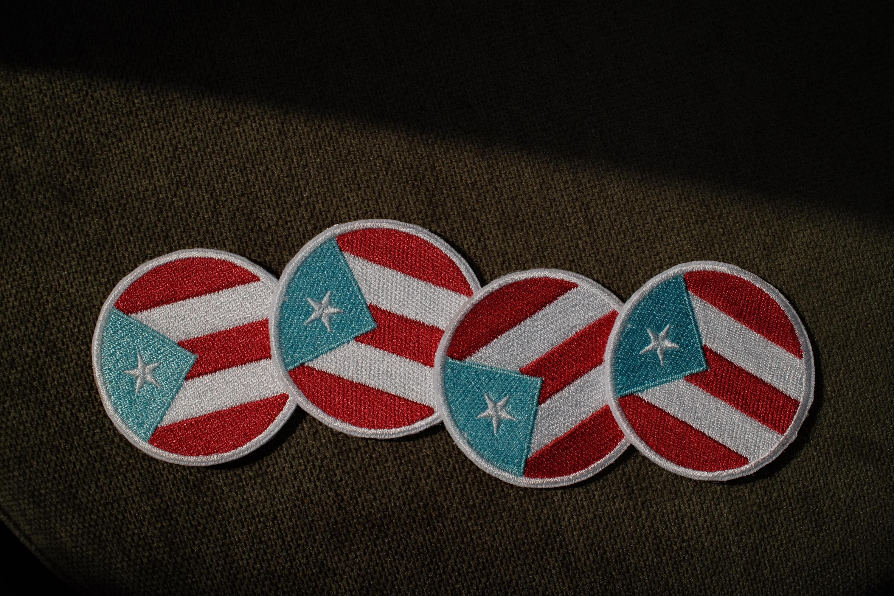Puerto Rican Flag Embroidered Patch Iron-On
