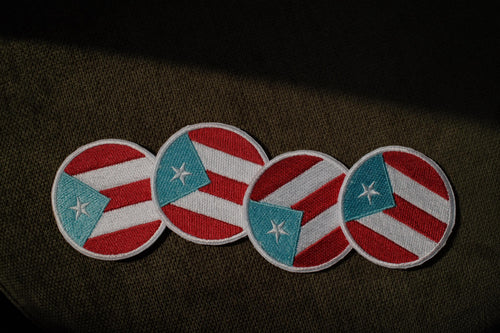 Puerto Rican Flag Embroidered Patch Iron-On