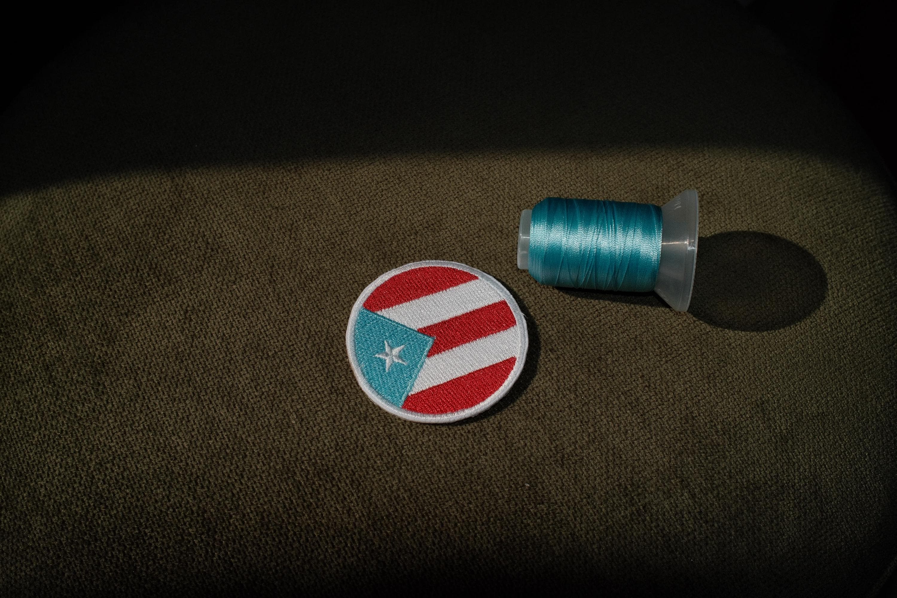 Puerto Rican Flag Embroidered Patch Iron-On