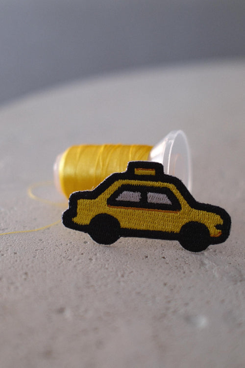 Mini NYC Taxi Cab Embroidered Patch