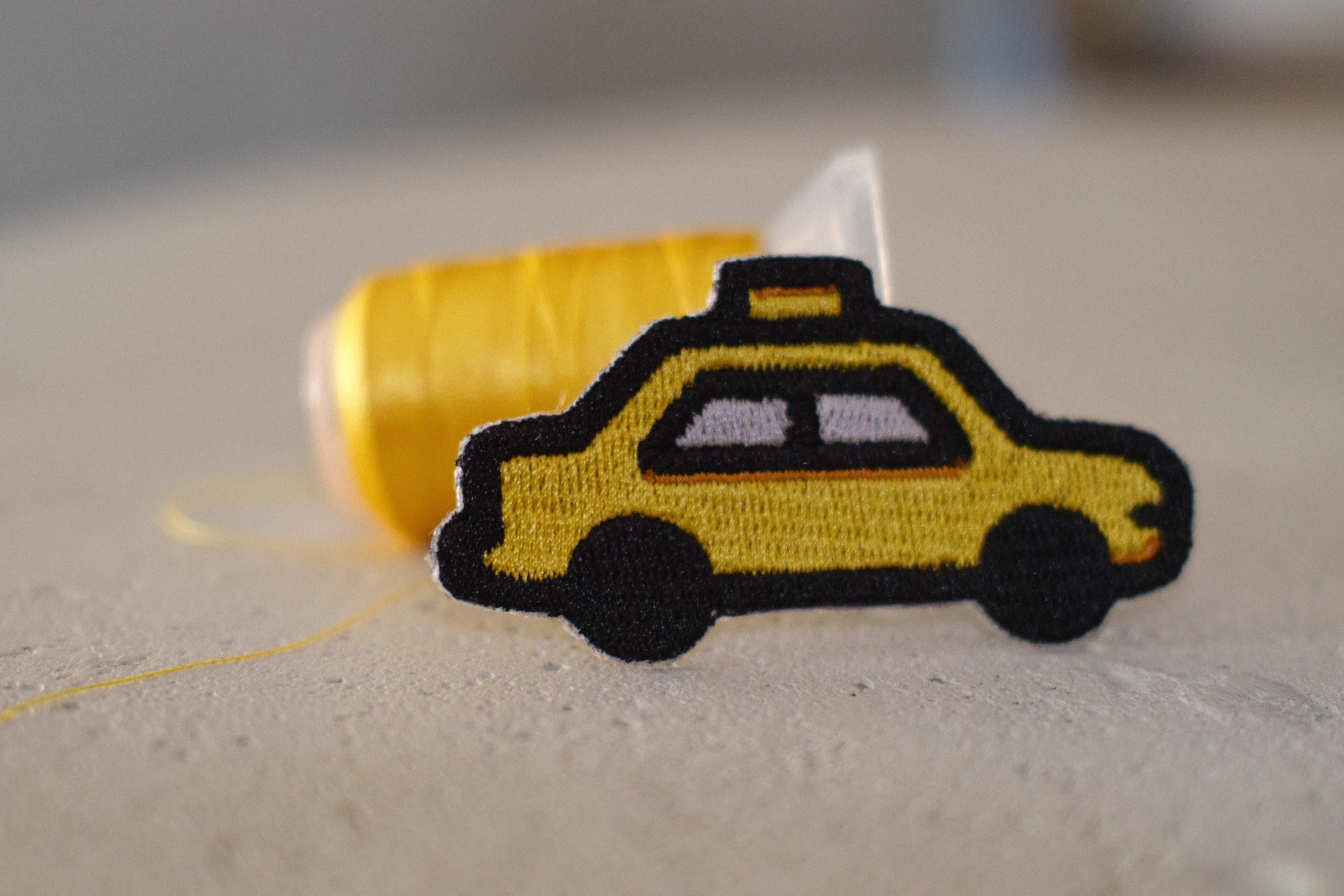 Mini NYC Taxi Cab Embroidered Patch