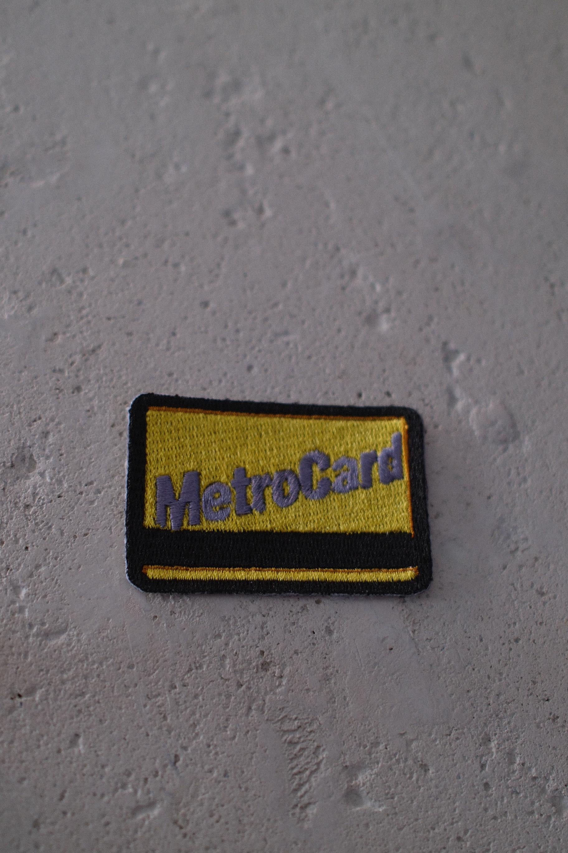 Mini Yellow NYC Transit Card Embroidered Patch