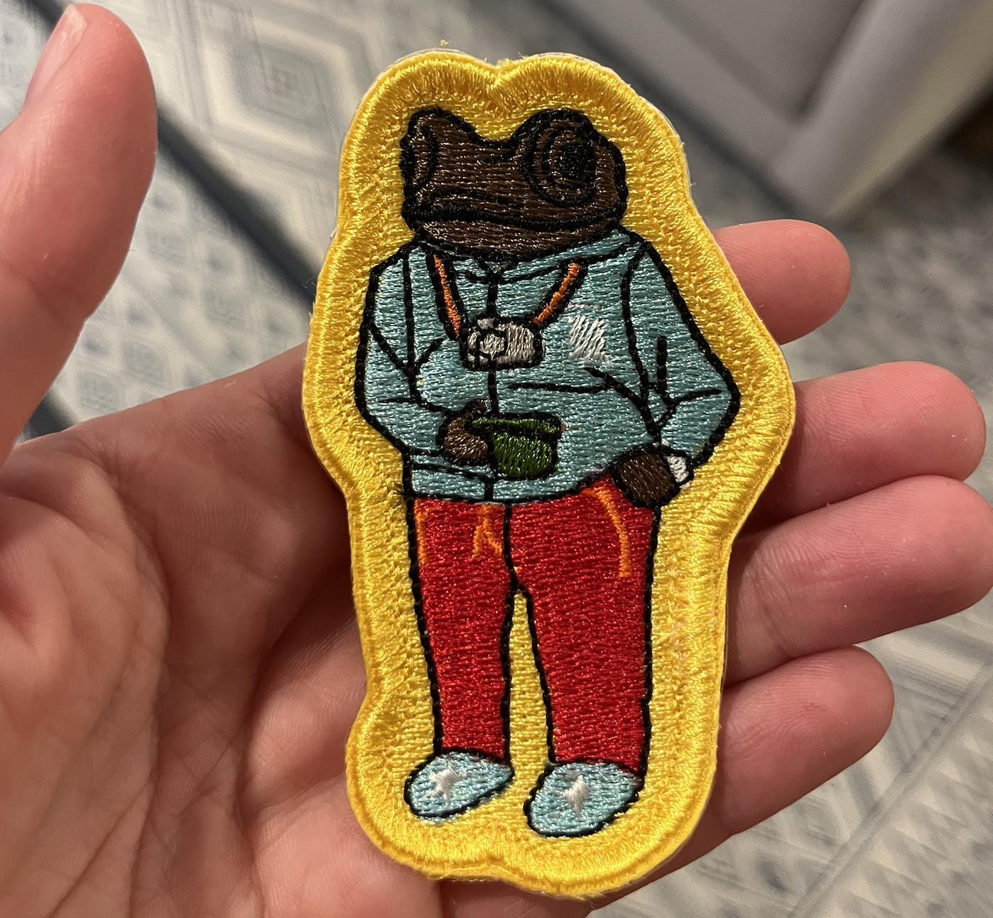 Puerto Rican Sapo Concho Embroidered Patch