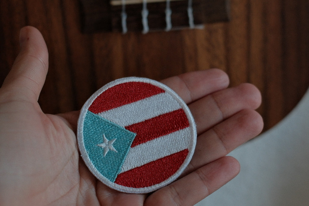 Puerto Rican Flag Embroidered Patch Iron-On