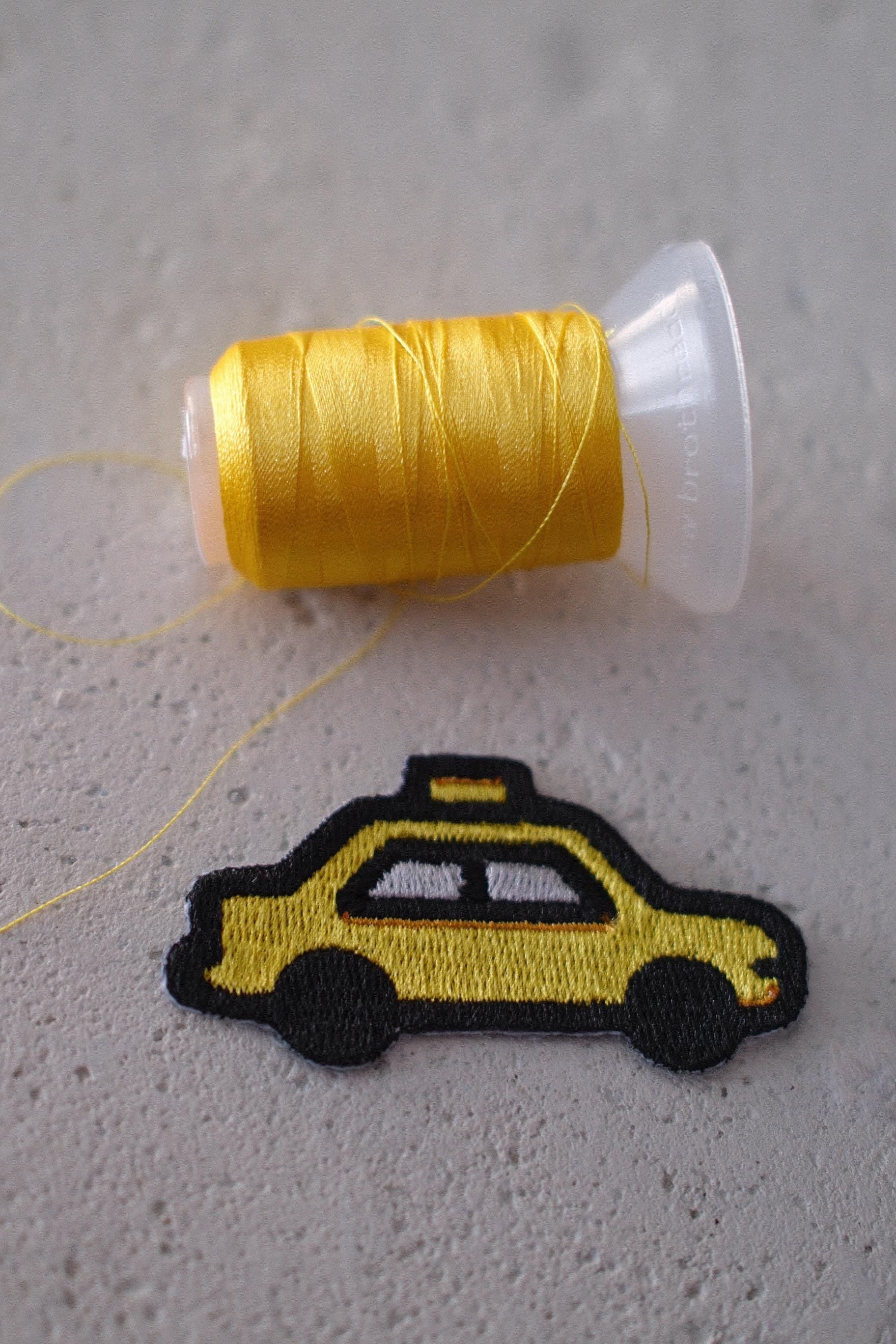 Mini NYC Taxi Cab Embroidered Patch