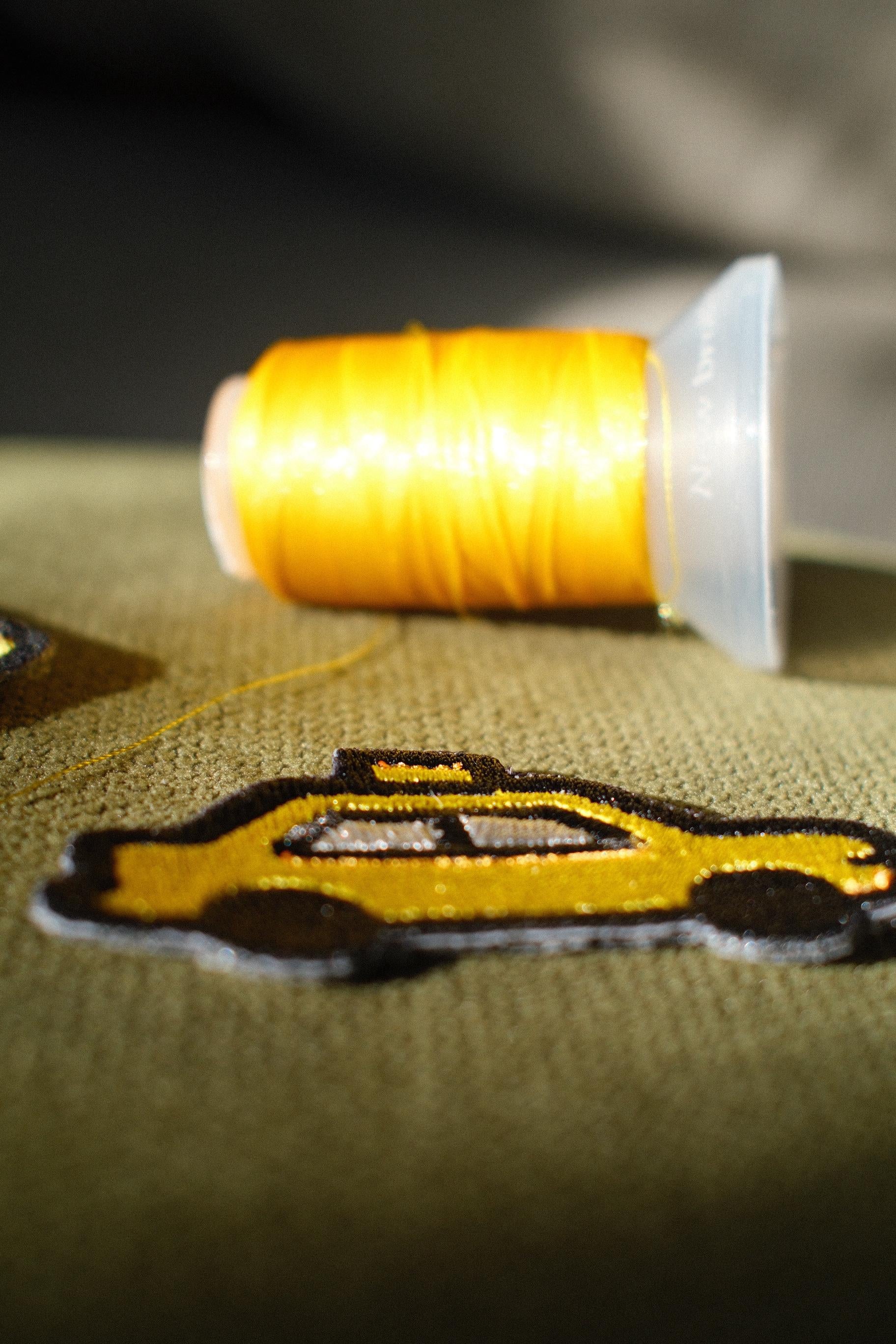 Mini NYC Taxi Cab Embroidered Patch