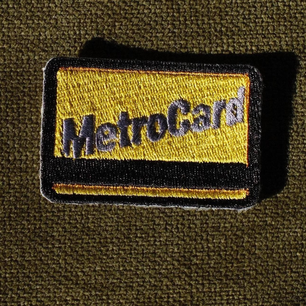 Mini Yellow NYC Transit Card Embroidered Patch