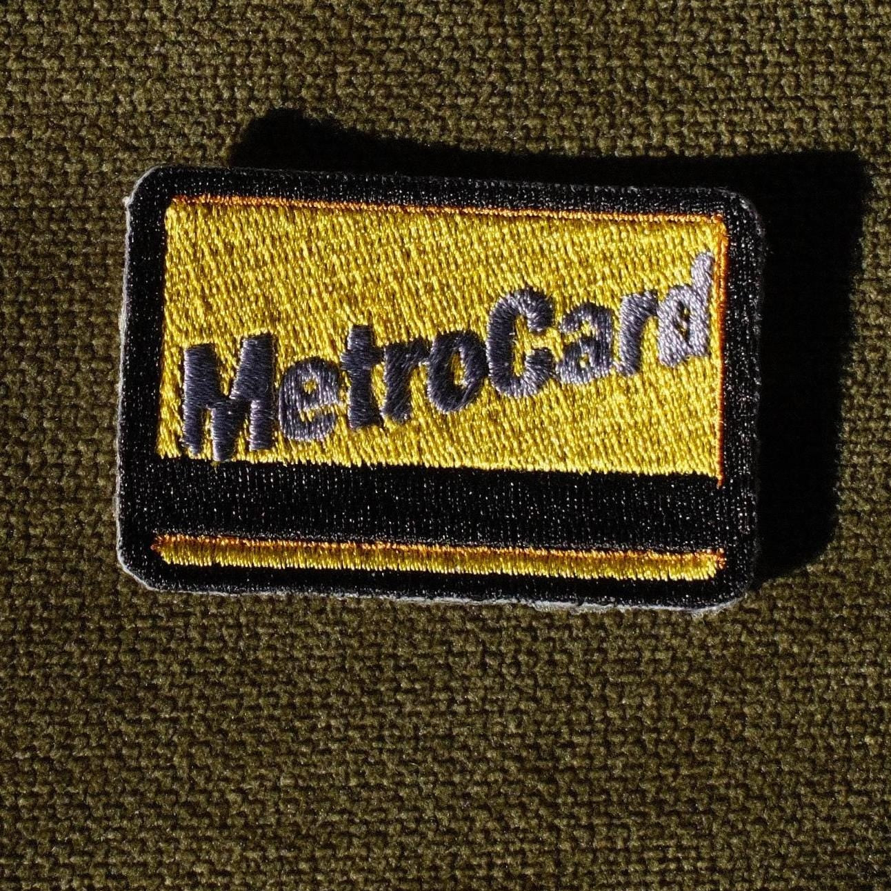 Mini Yellow NYC Transit Card Embroidered Patch
